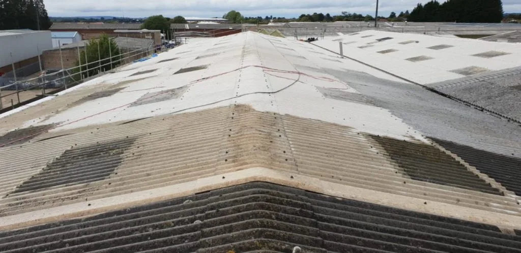 Asbestos roofing