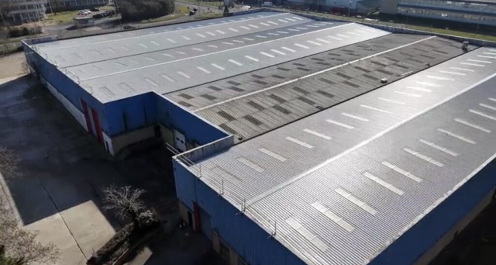 The Island industrial roof after replacement
