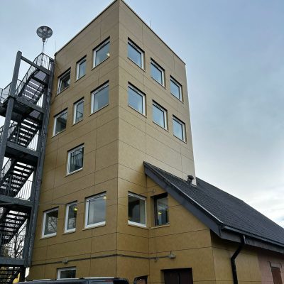 MOD Copehill Down building after the rainscreen cladding works